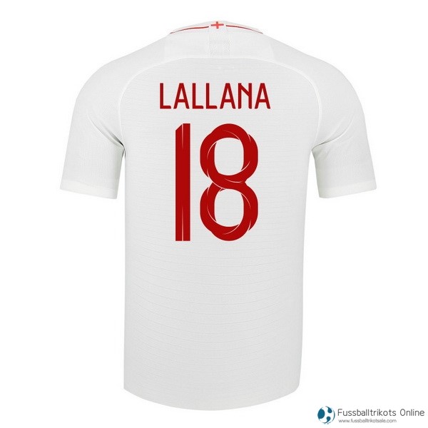 England Trikot Heim Lallana 2018 Weiß Fussballtrikots Günstig